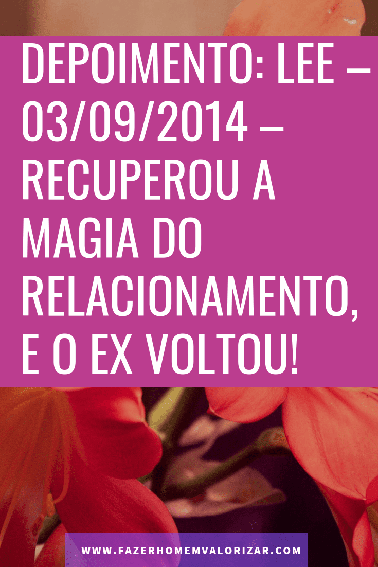 recuperou o relacionamento