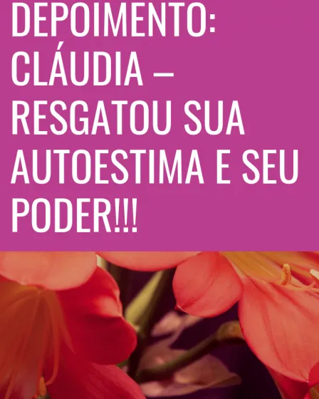 resgatou sua autoestima