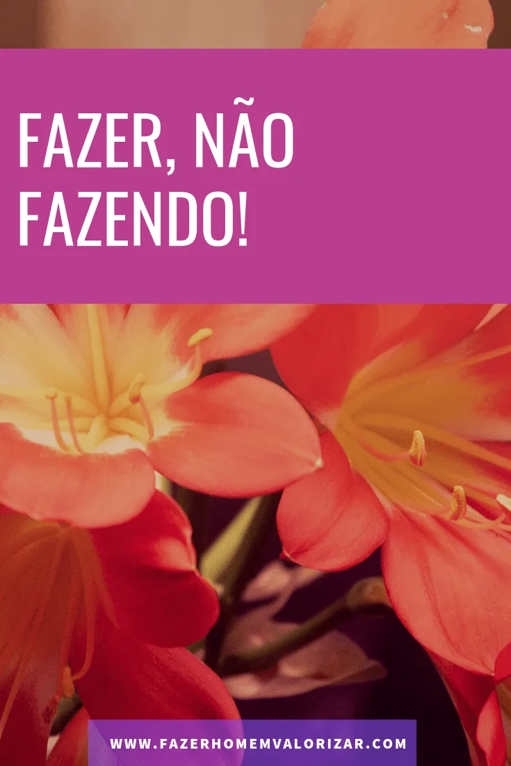 fazer não fazendo