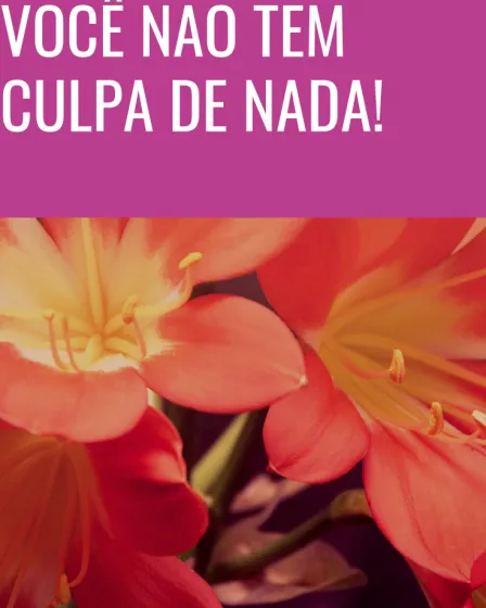 você não tem culpa