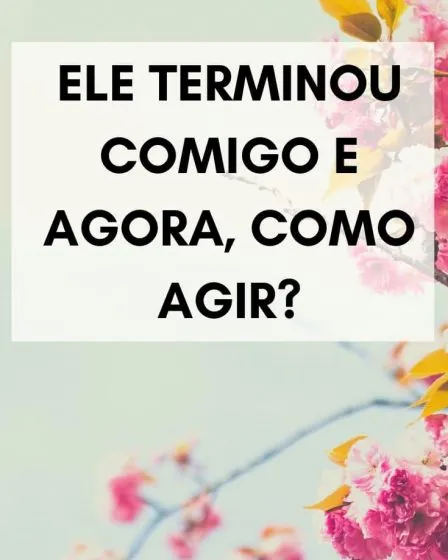 ele terminou comigo, e agora?