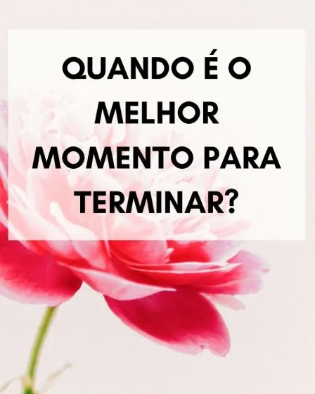 momento para terminar